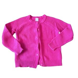 Hanna Andersson Pink Kids Cardigan Sweater